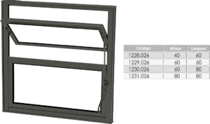 Janela Basculante s Gr Vd Mini Boreal